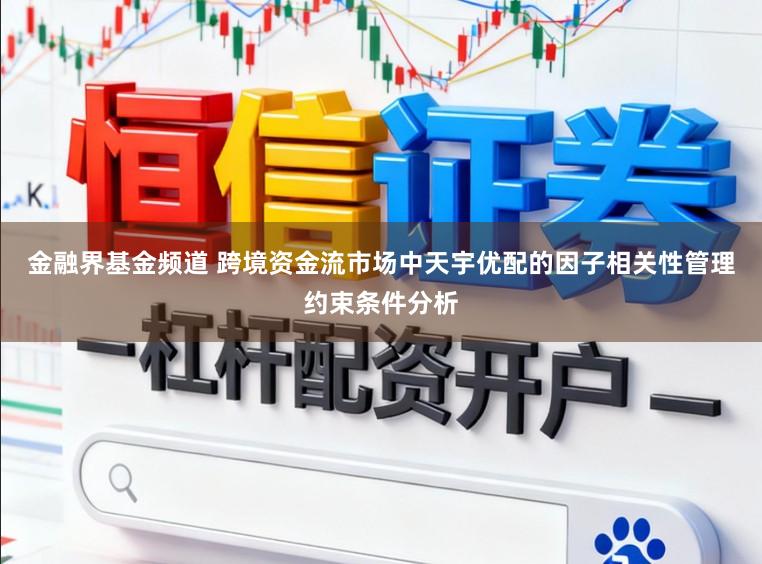 金融界基金频道 跨境资金流市场中天宇优配的因子相关性管理约束条件分析