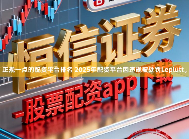 正规一点的配资平台排名 2025年配资平台因违规被处罚Leplutt。